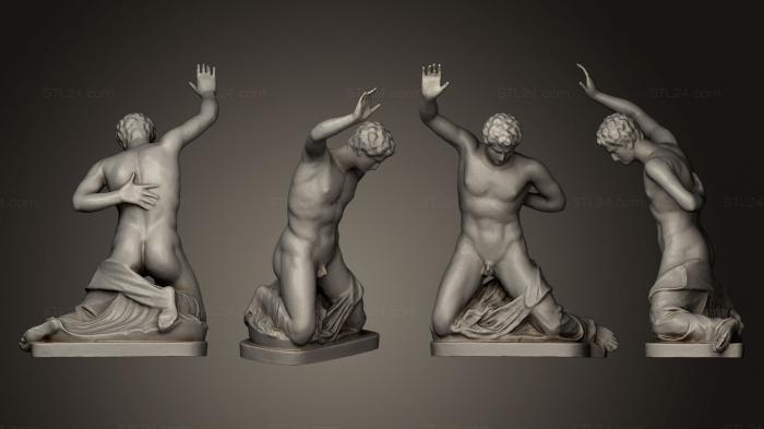 Statues antique and historical (Niobid 4, STKA_1229) 3D models for cnc